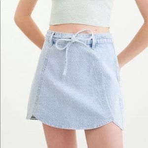 PacSun Belted Tulip Denim Skirt
